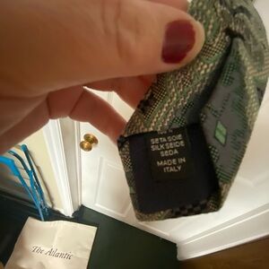 Ermenegildo Zegna Green and Black Tie